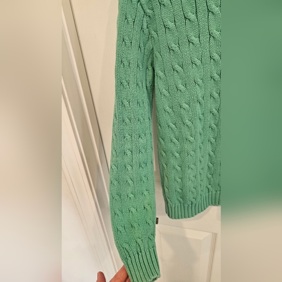 Lauren Ralph Lauren Women's Mint Cable Knit Crewneck Sweater Size--M - Picture 7 of 10